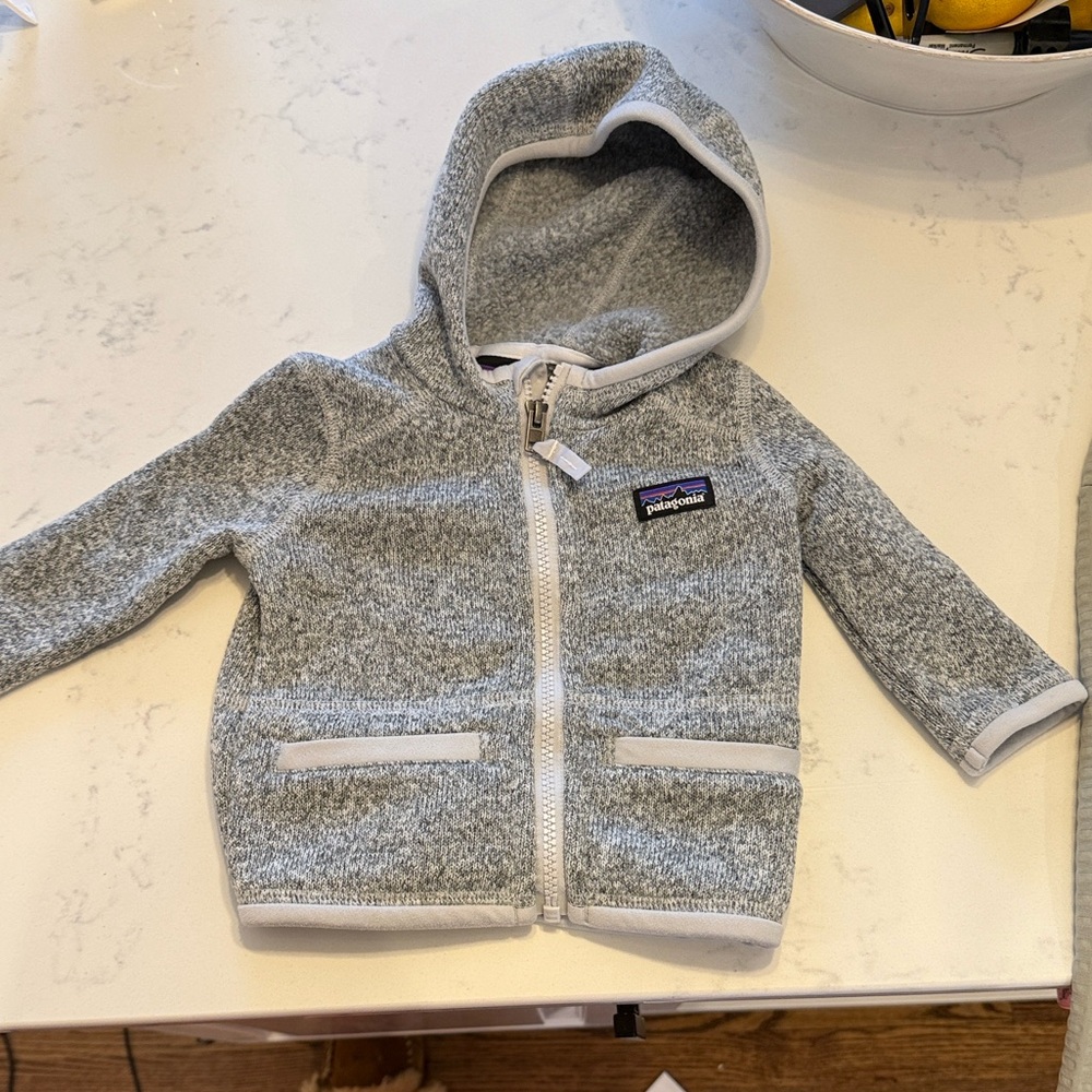 Patagonia Kids Gray Zip-Up Hoodie